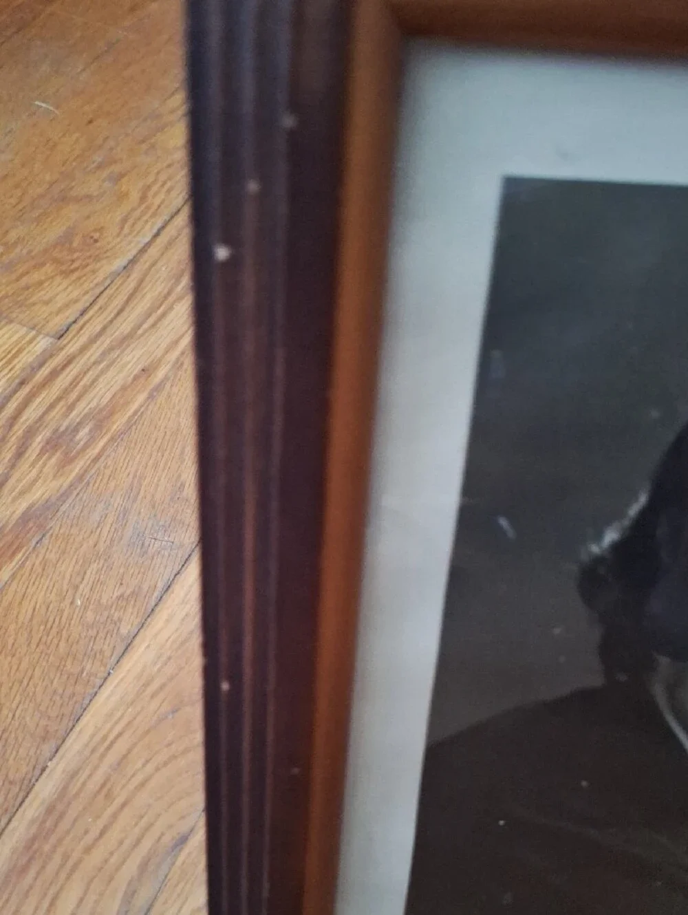 Classic Wooden Picture Frame in Dark Brown and Light Brown